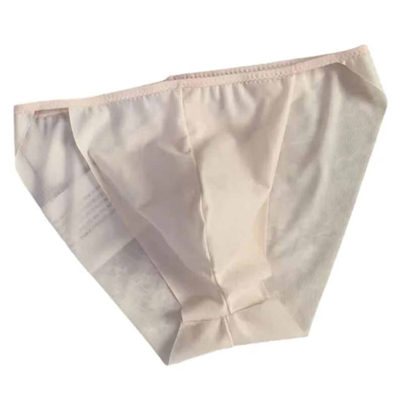 Comfortable Bulge Pouch Men High Cut Transparent Underwear Mesh Panties Underpants Fashion Seamless Lingerie Man