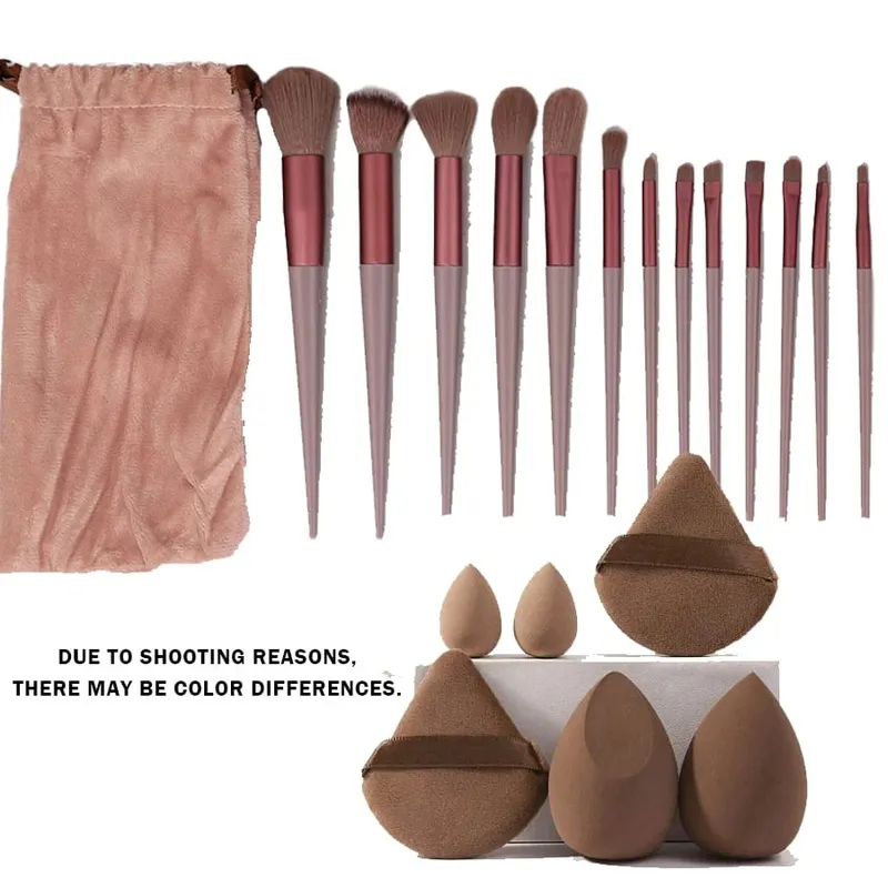 20-piece Morandi color makeup brush set