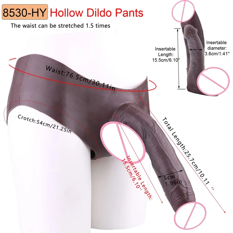 Big Knot Hollow Dildo Pants Adult Men Strap-On Penis Sleeve насадка на член Underwear For Couples Sex Pleasure Erotic Goods