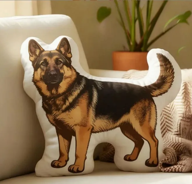 3D printed simulation dog pillow funny pet shaped pillow living room bedroom soft decoration personalized holiday gift
