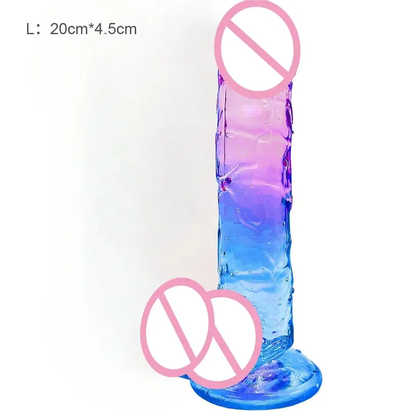 Transparent Big Dick 9 Sizes Realistic Jelly Dildo Women Gay Anal Sex Toys Soft Clitoris Vaginal Masturbators Penis Suction Cup