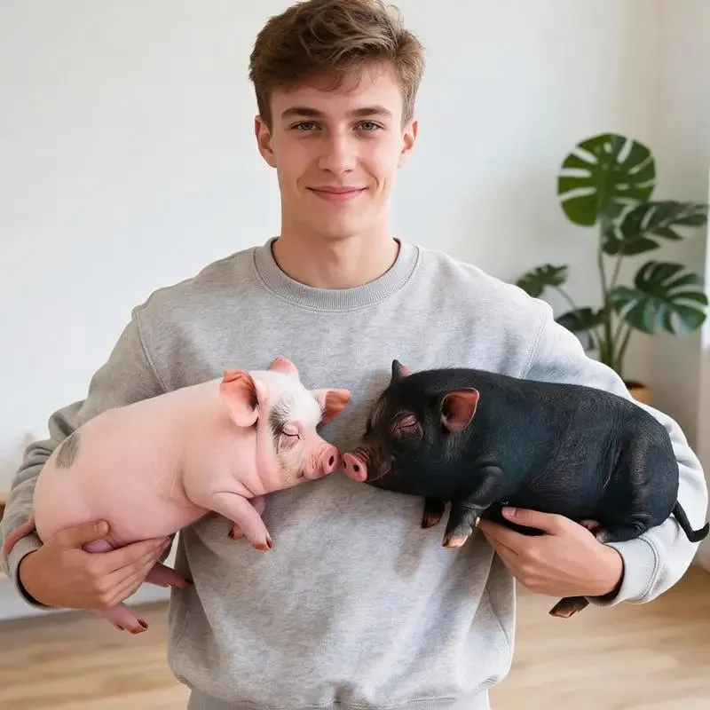Pig Shaped 3D Plush Pillow Super Soft Comfortable Fabric Decorative Cushion for Living Room Sofa Bed