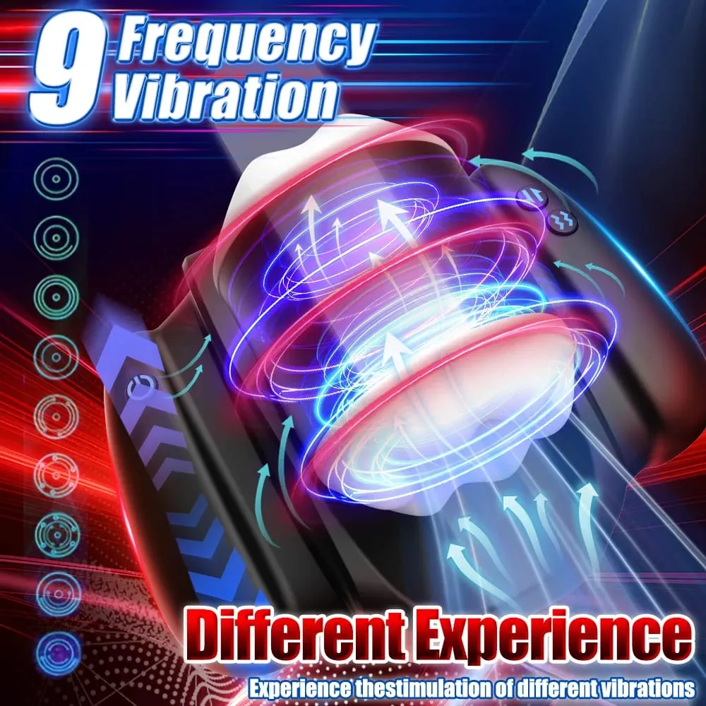 Automatic Telescopic Vibrating Male Handle Masturbator Cup Penile Stimulator Vaginal Pocket Pussy Adult Sex Machine for Men