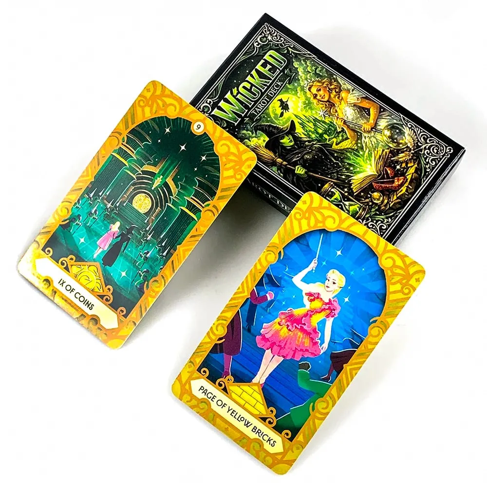New Wicked Tarot Deck 78-cards Tradition Tarot Cards English Version Divination Board Games Halloween and Christmas Games — image 1