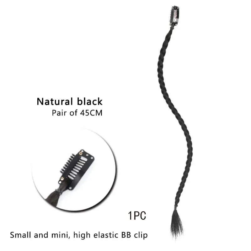 1pcs Synthetic Braid Wig With Strong BB Clip Lightweight Box Braid Ponytail Hair Piece for Women for Party Daily — image 8