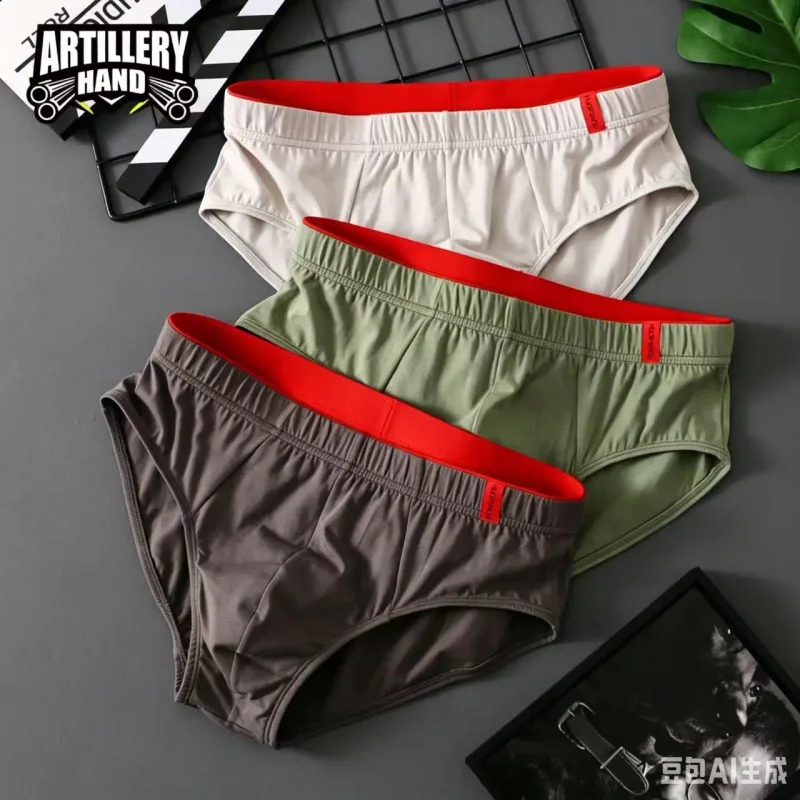 Men's ice briefs briefs Men's sensible pouch sports wicking sweat breathable mid-waist shorts 3256812597668229