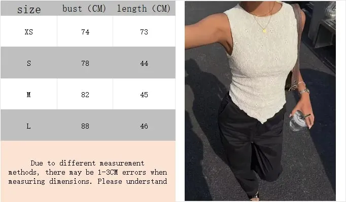 Women's Y2K Double-Layer Lace Slim Shoulder Strap Vest - Asymmetrical Hem Round Neck Lightweight Summer Shirt