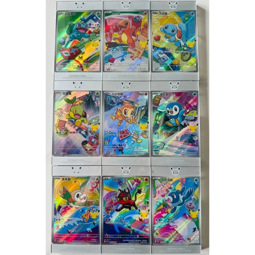 Original Pokemon 30th Anniversary Vol.1 Vol.2 Vol.3 Original Partner Special Illustration Set Gift Box PTCG Collectible Cards