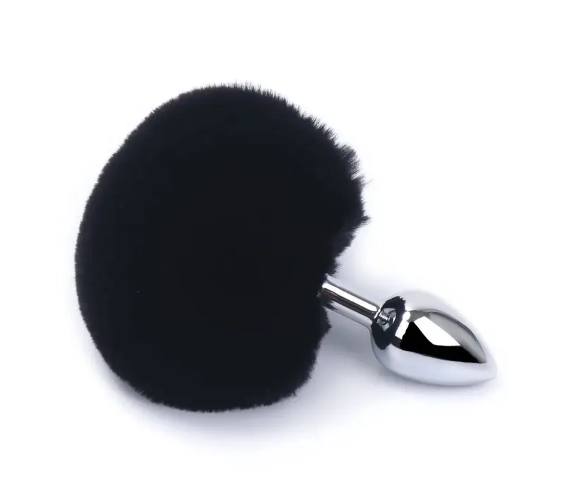 Metal Plush Rabbit Tail Anal Plugs Prostate Massager Butt Plug Rabbit Ear BDSM Cosplay Erotic Sex Toys for Women Adults Sex Game