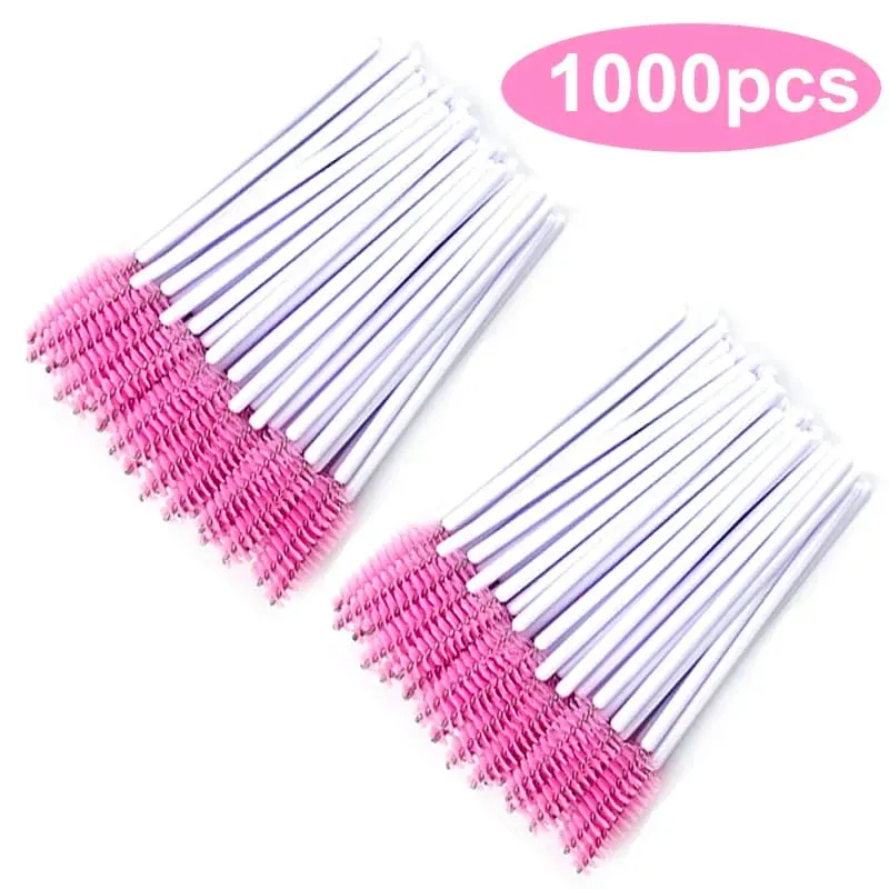 ขายส่งแปรงขนตามาสคาร่าขายส่ง Spoolies Eyebrow Lash แปรงทำความสะอาด Applicator แต่งหน้าเครื่องมือ 50/1000/2000 PCS — image 10