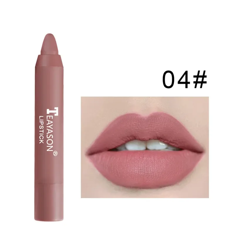 12 Colors Velvet Matte Lipsticks Pencil Waterproof Long Lasting Sexy Red Lip Stick on-Stick Cup Makeup Lip Tint Pen Cosmetic