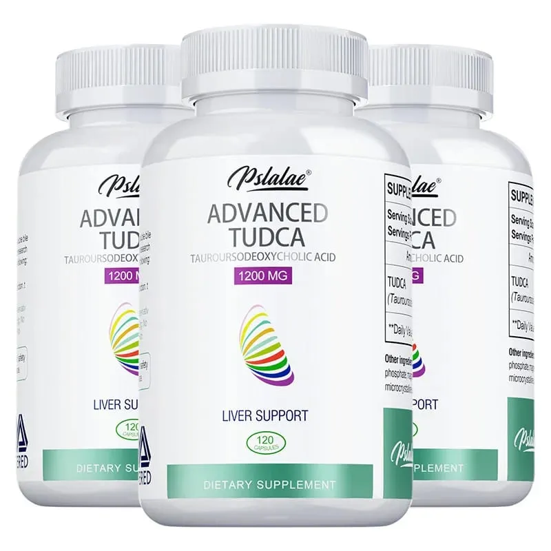 Supporto naturale per il fegato TUDCA 1200 mg - Supporta la disintossicazione e la riparazione della pulizia del fegato