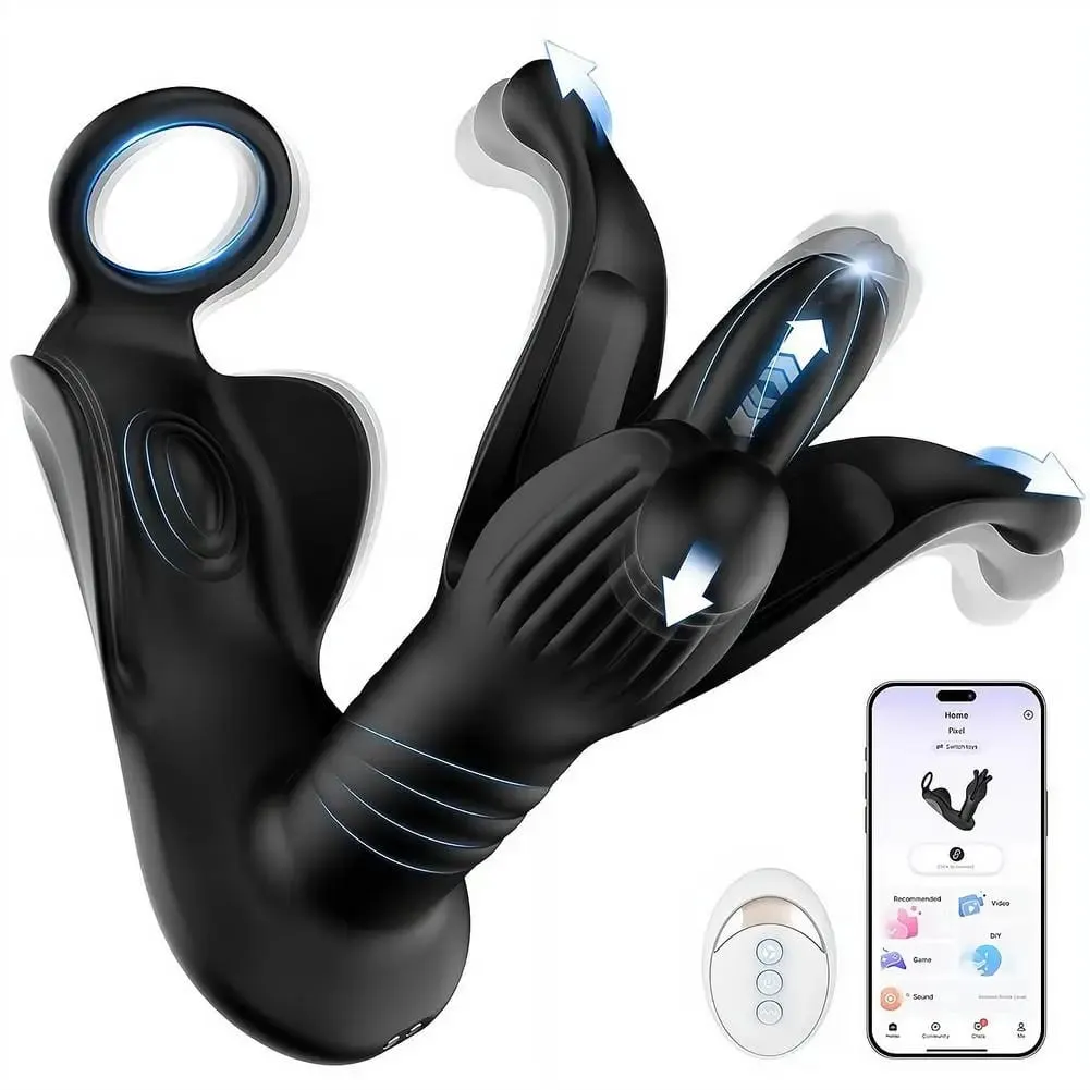 APP Bluetooth Anal Plug Vibrator Wireless Remote Control Prostate Massager Adult Sex Toys for Men Women Gay 18+ — image 1
