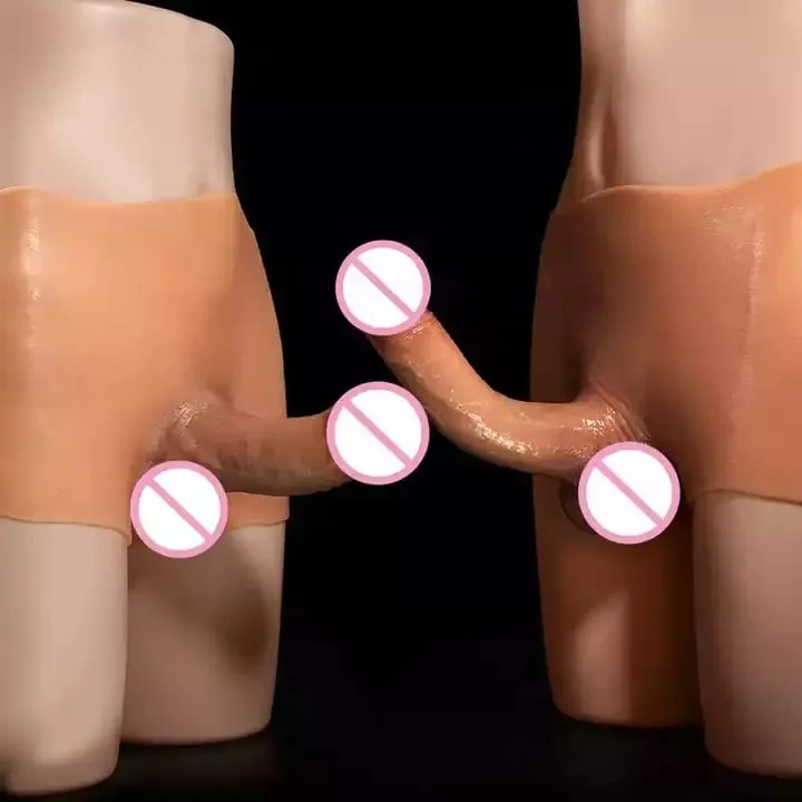 Realistic Hollow Feeling Silicone Skin Dildo Pants soft Penis Sleeve for Couples Strapon Sex toys dick men gay18 Panties Lesbian