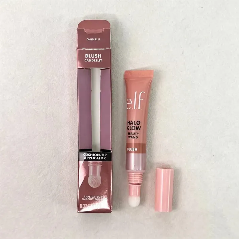 ELF Lesk na rty Natural Shine & Blush Liquid Voděodolný a odolný proti potu Snadno se rozmazává Lehký a dlouhotrvající make-up