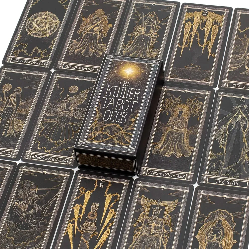 The Kinner Tarot Deck 87Pcs Divination Fate Tarot Oracle Cards Party Entertainment Board Game Cards 11.3*5.5cm — image 1