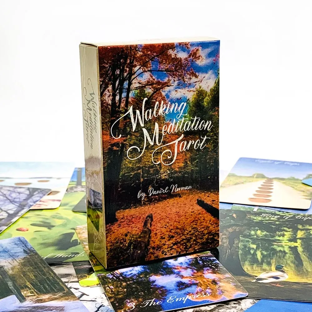 Walking Meditation Tarot Deck 78 Cards Forest Nature Tarot Cards Divination Meditation Spiritual Guidance Gift For Tarot Lovers — image 2