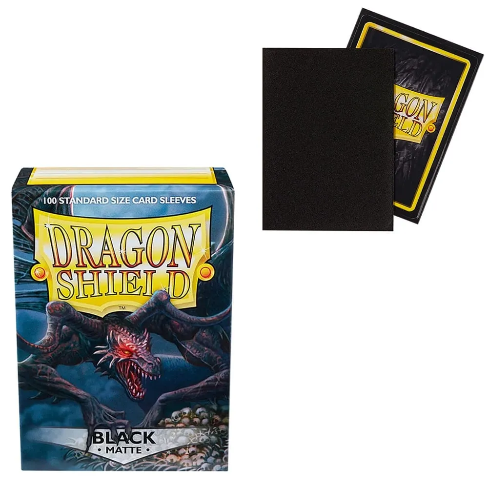 100 Stück/Karton, 66 x 91 mm, Standardgröße, Demark Dragon Shield, matte Kartenhüllen für MTG/PKM/YGO/TCG-Brettspielkarten