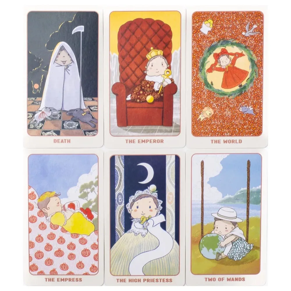 78 Pcs Joyful Whimsical Cute Baby Cartoon Tarot Deck - an Intuitive And Magical 78-Card Deck for Divination And Self-Discovery — image 5