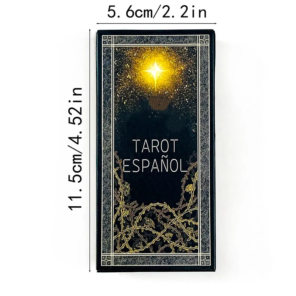 Spanish Tarot Deck 78pcs Cards Predictive Divination Board Game Family Gathering Cards Game Meditation Travel & Gift Giving — image 6