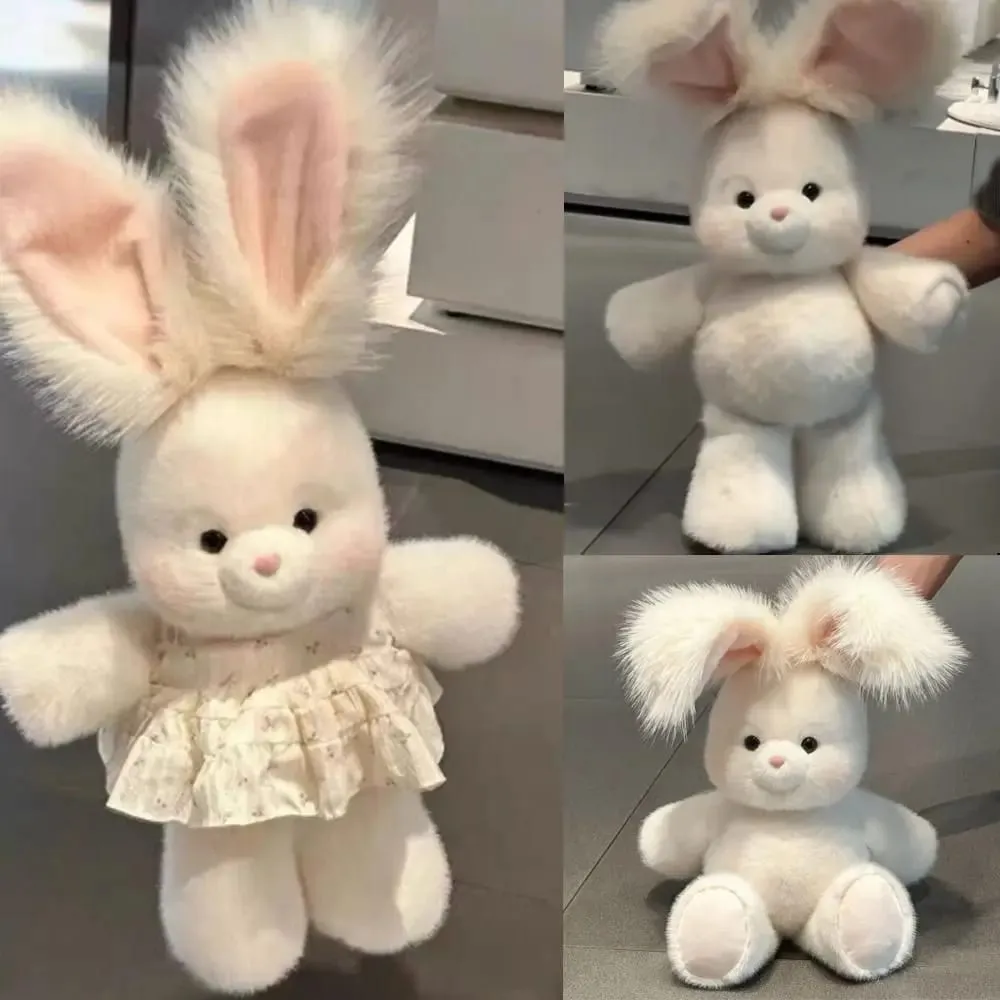 New Design Soft Rabbit Animal Pillow Cute 17.7inch Emotional Support with Long Ear Pillow