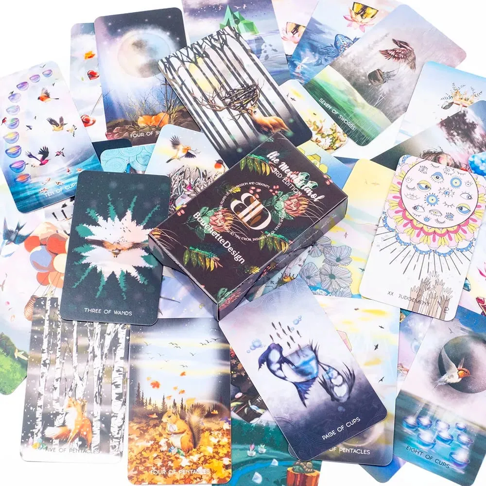 Mesahi Tarot 3rd Edition 79 Card Deck with Bouchette Design English Version Family And Friends Divination Board Game for Parties — image 6