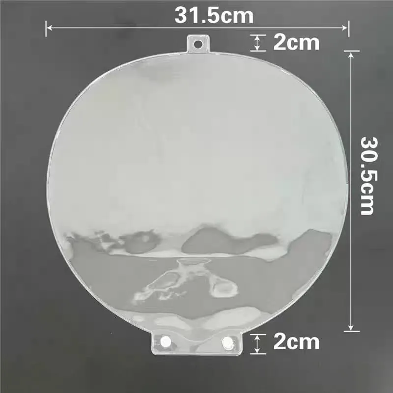Transparent Thick Circular Heart-Shaped Idol Fan Protective Cover PVC Dust-Proof Kpop Hand Fan Sleeve Storage Bag