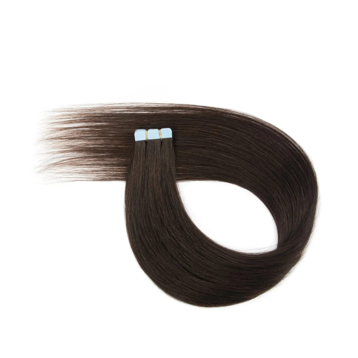 Multi Color Mini Skin Tape In Human Hair Extensions 10 Pieces 12 Inch To 20 Inch Multiple Color Options Remy Hair Natural Comfortable Wear for Women Thickening And Lengthening
