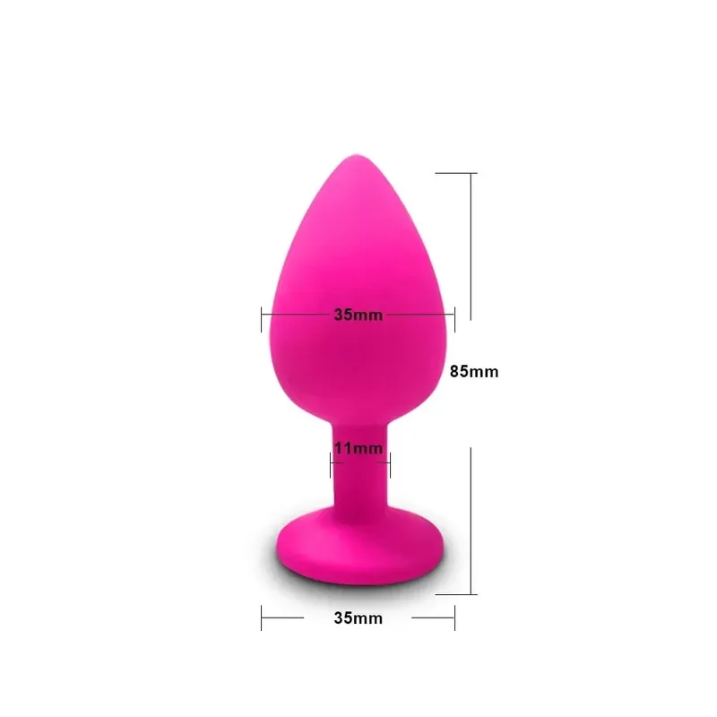 Anal Toy Soft Silicone Anal Plug Mini Bullet Vibrator Butt Plug Men Women Gay Couples Anal Prostate Stimulator Sex Toy for Adult