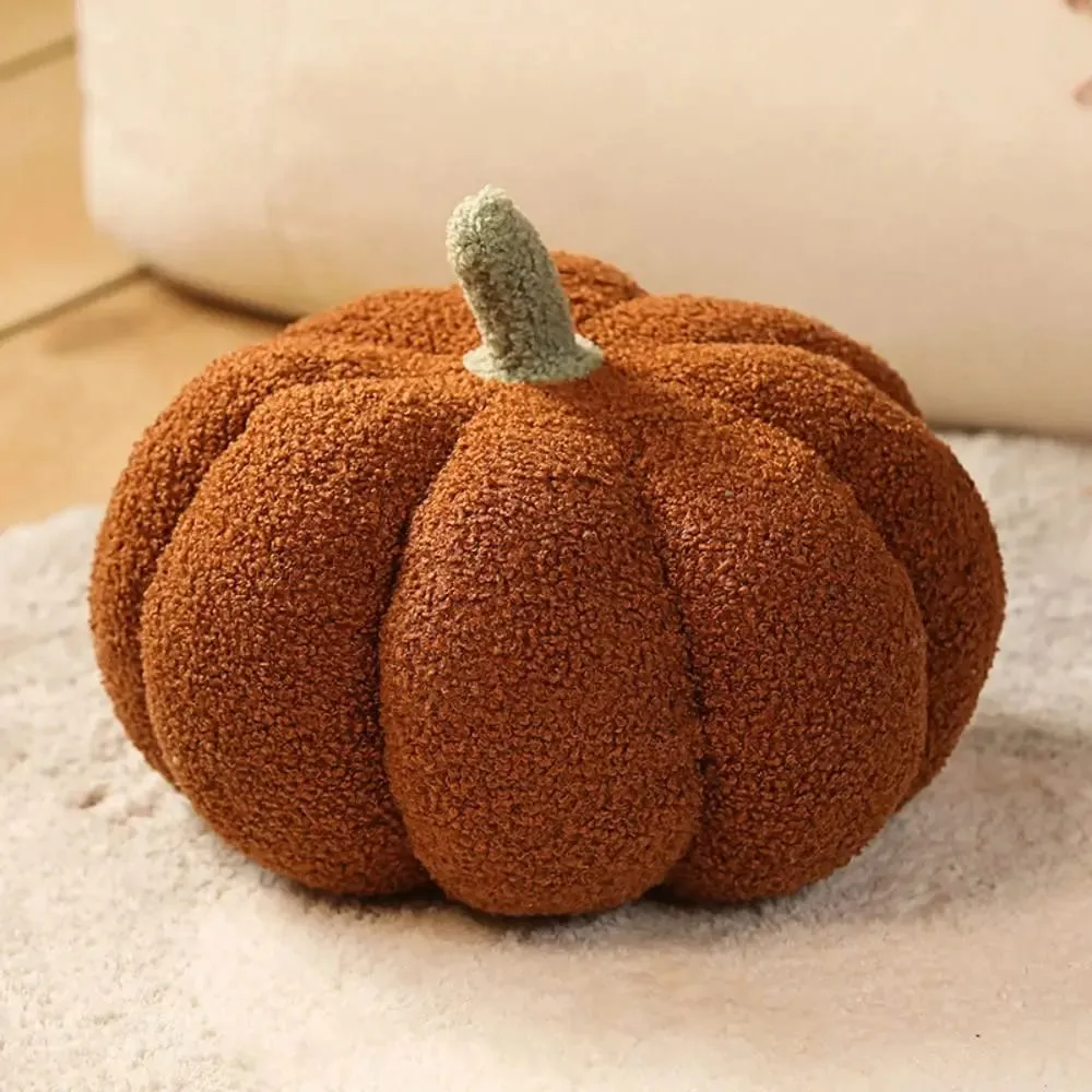 New Cotton Stuffed Pumpkin Pillow Cute Soft Pumpkin Plush Pillow Simulated Pumpkin Soft Back Cushion — image 8