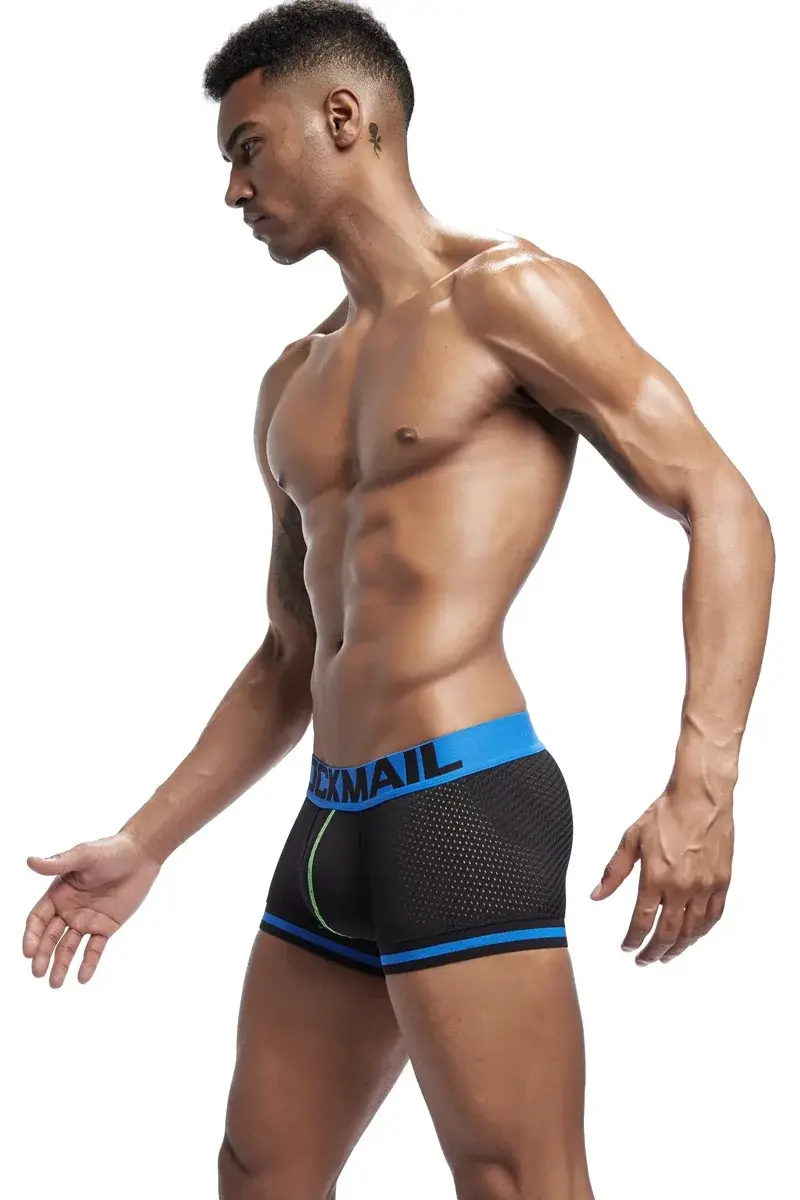 Jockmail Nam Boxer Lưới Quần Lót Thoáng Khí Mềm Mại Thoải Mái Thoải Mái Quần Short Thể Thao Trưởng Thành Người Quần Lót Quần Áo Quần Lót