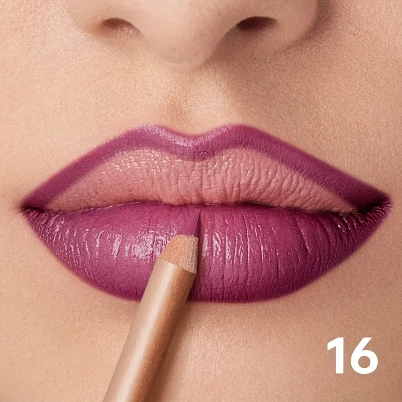 Lápis delineador labial fosco nude de longa duração à prova d'água à prova de manchas contorno preciso fórmula cremosa suave
