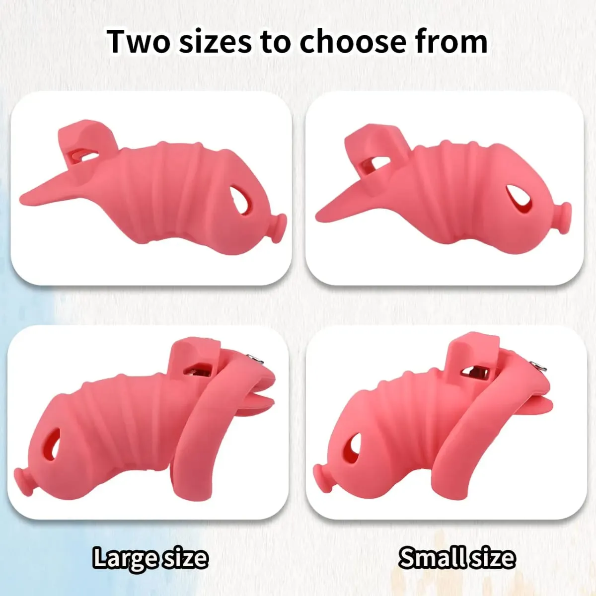 Silicone Penis Cage Male Dick Bondage Chastity Belt Dildo Lock For Cock Anti-Escape Sex Toys For Men Erotic Accessories