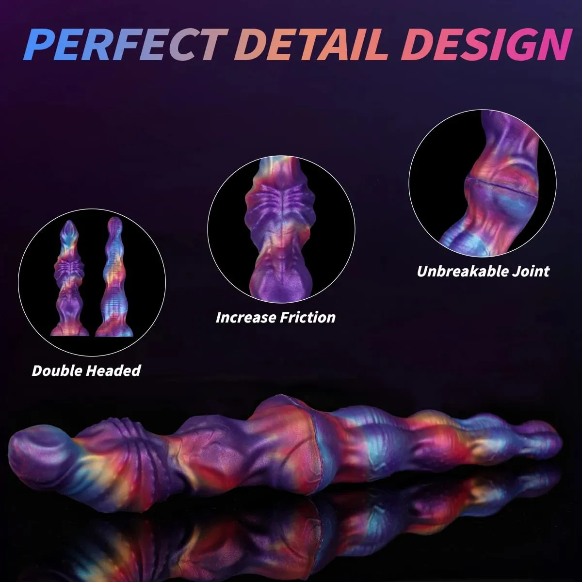 Silicone Double Head Butt Plug Dildo Realistic Anal Bead Special-Shaped Monster Flexible Penis Sex Toy For Women Men Masturbator