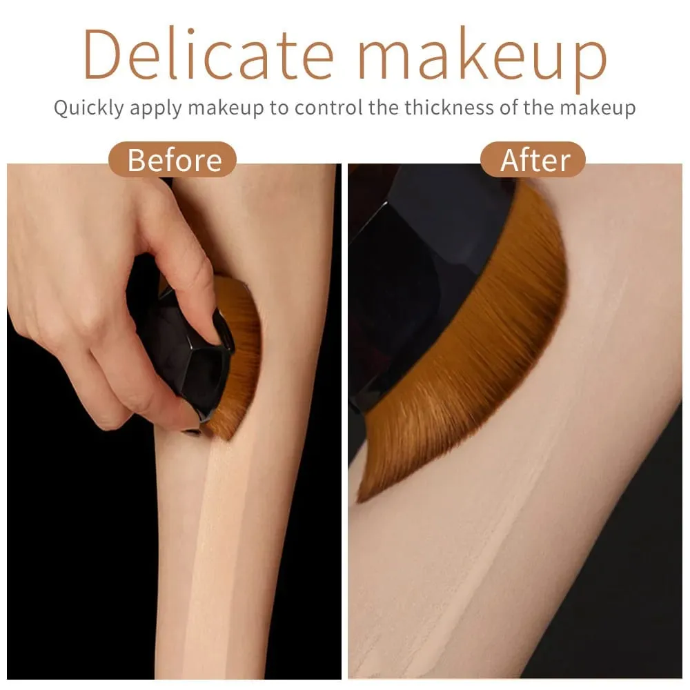Magic Foundation Make-upborstel Vloeibare BB Cream Geen sporen Zacht Vezelhaarborstel met hoge dichtheid Meisjes Schoonheidstools met doos