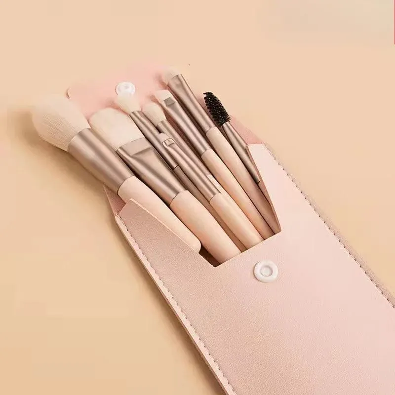 8pcs/bag Soft Fluffy Makeup Brushes Set for Cosmetics Foundation Loose Powder Eyeshadow Kabuki Blending Makeup Brush Beauty Tool