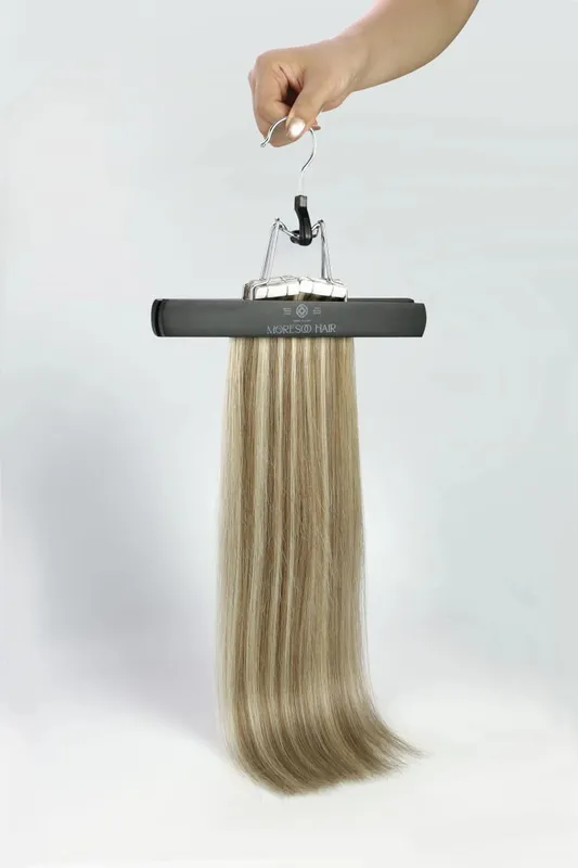 Moresoo Double Sided Tape in Hair Extensions 100% Real Natural Silky Striaght Hair 20PCS 40PCS Blonde Tape Adhesive Extensions