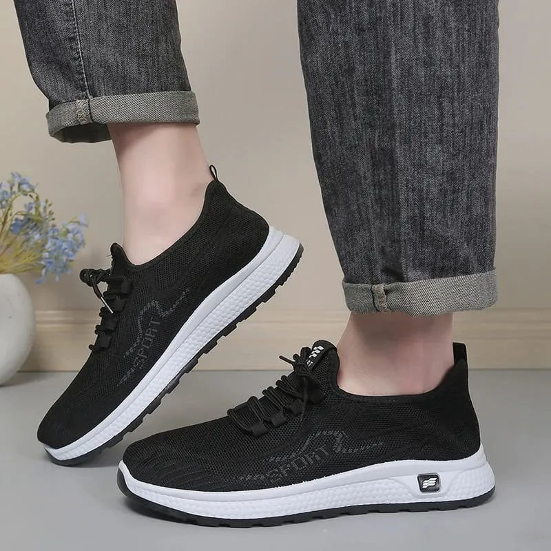 Men's Breathable Mesh Sport Sneakers Elevated Comfortable Walking Shoes Lightweight Casual Athletic Shoes for Daily Wear — image 3
