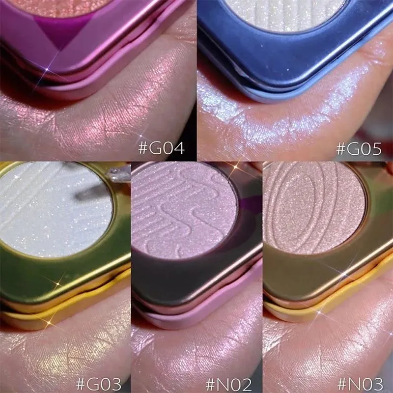 Kaleidos Chameleon Face Eye Makeup Set Gel Eyeliner Pencil Chameleon Eyeshadow Highlighter Chrome Glitter Diamond Powder