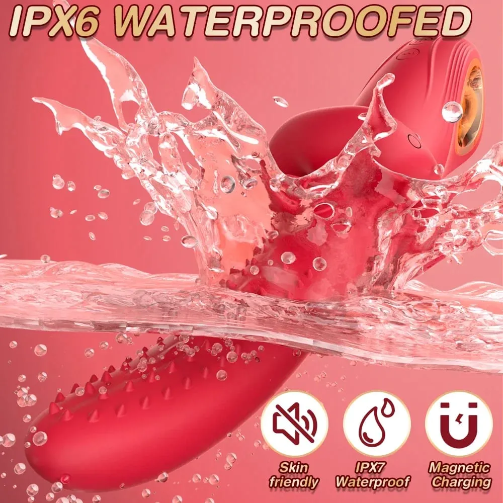 9 Modes Swinging Tongue Vibrator 3 in 1 G Spot Vagina Massager Clit Stimulator Masturbator Female Adults Sex Toys for Couples