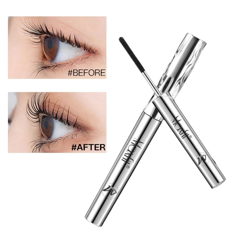 Professional Metal Wand Mascara Waterproof Long Lasting Eyelash Curling Lengthening Mascara Non-Smudge Eye Makeup Cosmetic Tools