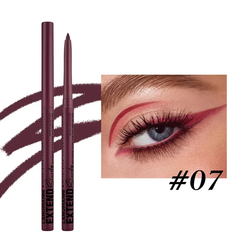 Glide-On Gel Eyeliner Pencil Ultra-Smooth Waterproof Lasting Liner for Waterline & Lash Line Fade-Resistant All-Day Wear Makeup