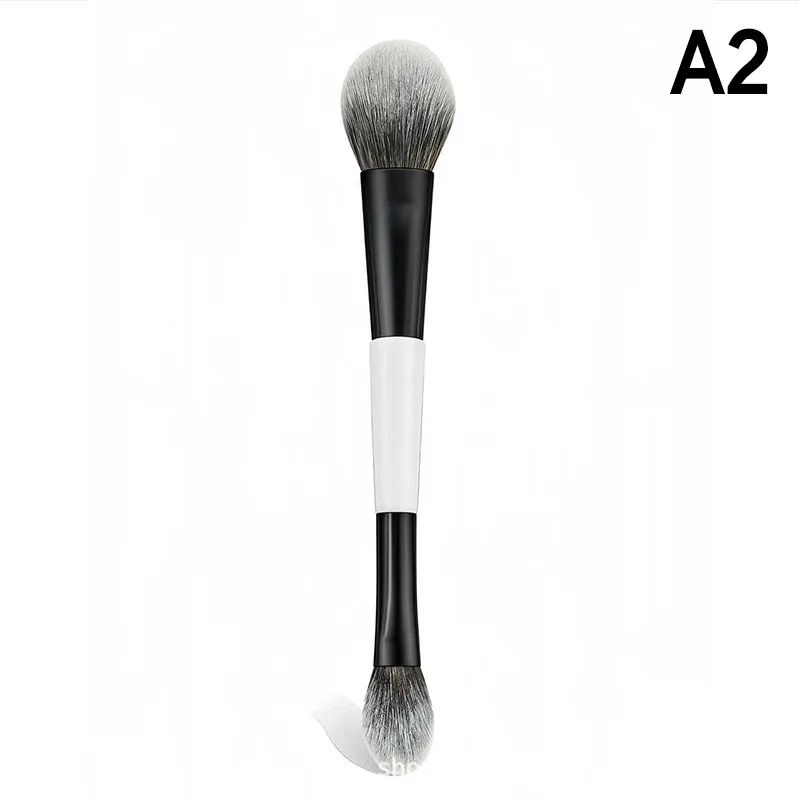 ✦ Dual-Ended Foundation Face Brush Double-ended Powder Blush Contour And Eyeshadow Concealer Makeup Brushes