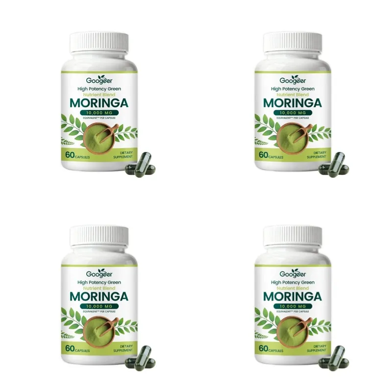 Premium Moringa Supplement with Natural Leaf Extract Herbal Nutrition Formula for Daily Wellness Support 60 Capsules