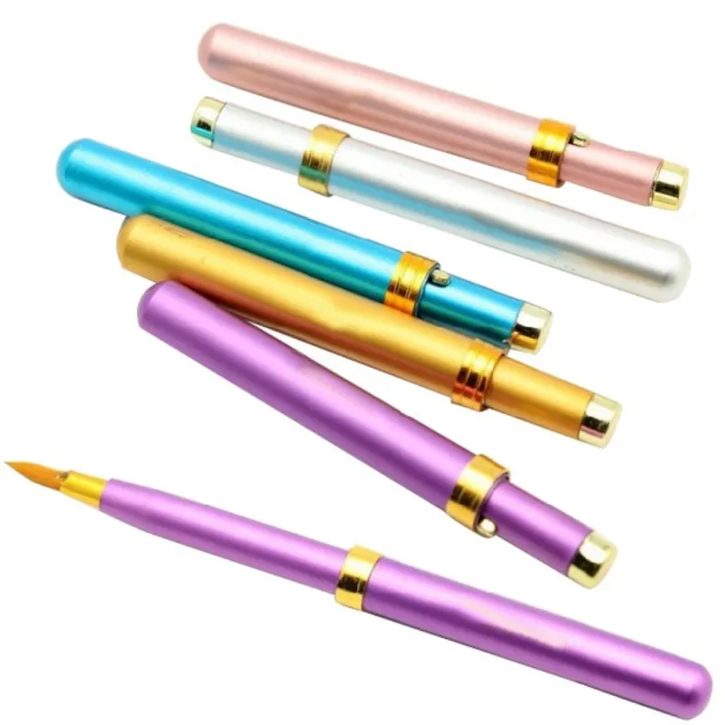 Retractable Portable Makeup Lip Brushes Cosmetic Eyeshadow Brush with Cap Women Makeup Tools — image 2