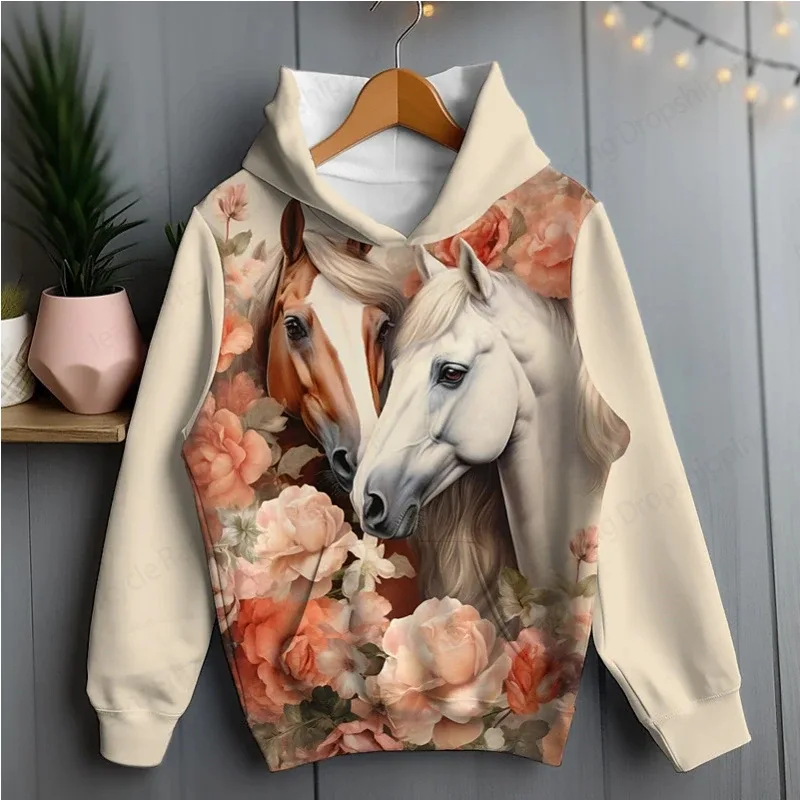 Sweat-shirt Animal drôle poulet écureuil cheval lapin 3d sweat à capuche imprimé hommes femmes mode surdimensionné vestes à capuche femmes Sweat manteau de rue