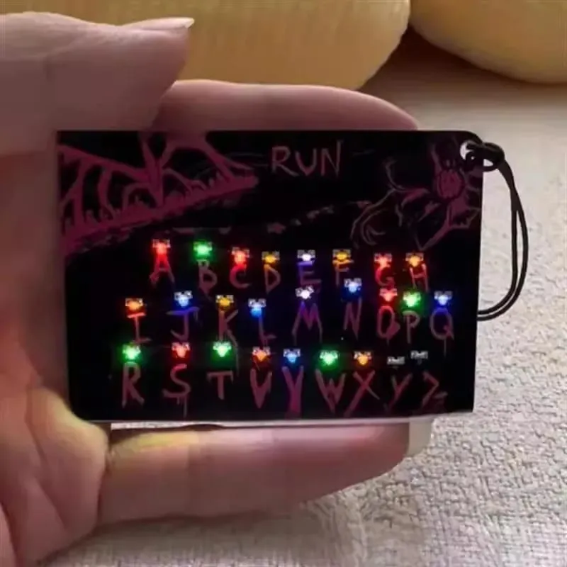 Anime Merchandise Card Light Pendant 26 Letter Light Bag Car Charm for Festival Presents Toy & Hobbies Action Figure Accessory