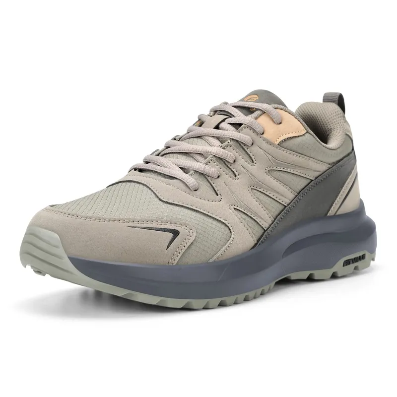 Fittington Men's Wide Hiking Shoes For Men Outdoor Walking Trekking Trails Shoes Non-slip Sports Sneakers With Arch Support