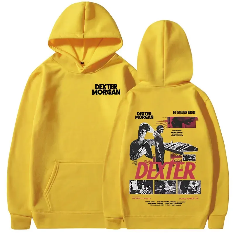 TV Play Dexter Morgan Graphic Hoodies Men's Women Clothing Casual Vintage Hooded Sweatshirts Fashion Gothic Oversized Pullovers