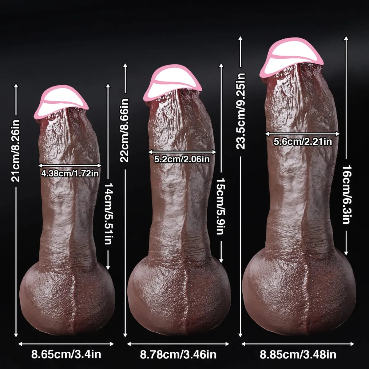 Pas cher peau douce sensation réaliste épais gode gay masturbateurs Silicone Dick grande ventouse pénis Plug Anal Sex Toy pour hommes femmes